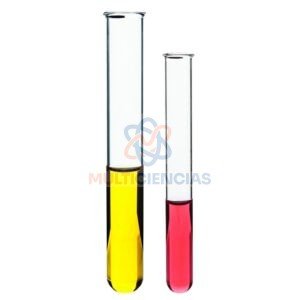 tubo de vidrio de laboratorio